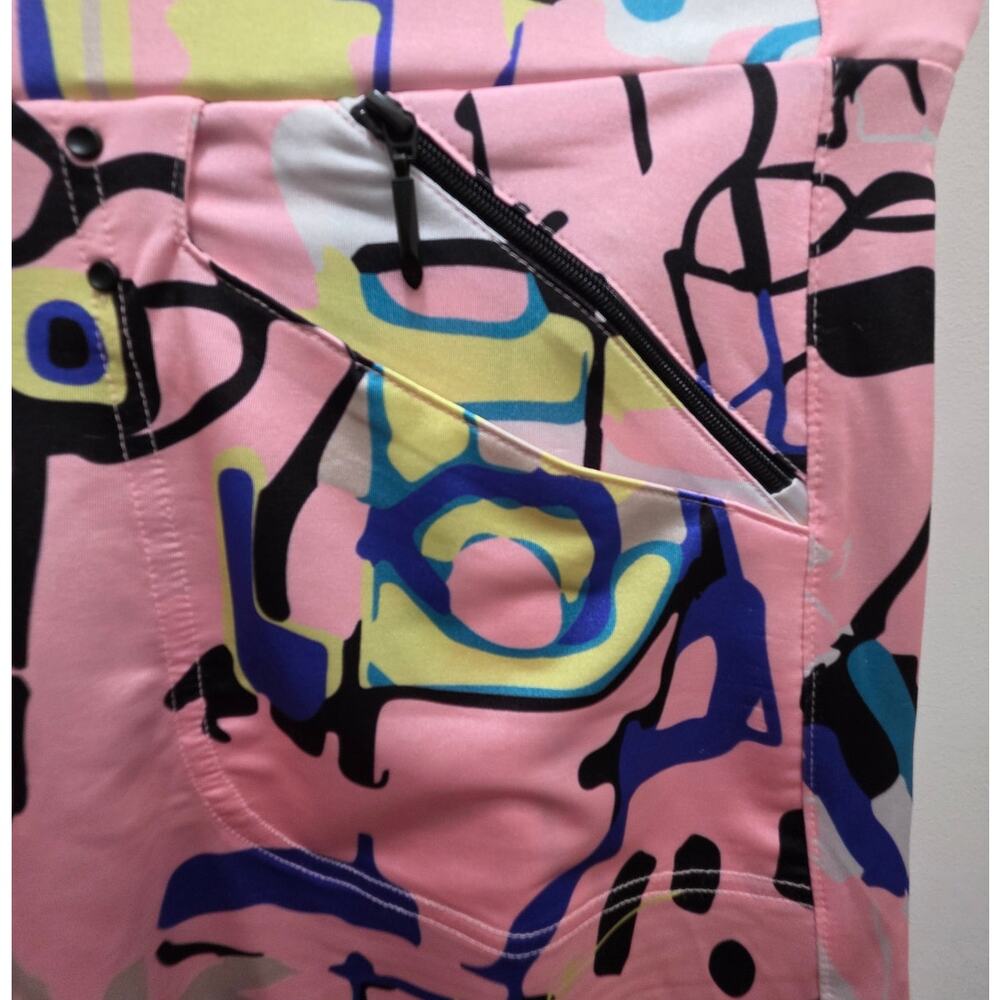 Jamie Sadock Pink & Black Golf Tennis Women's Size 2 Zipper Pocket Skirt Skort - Picture 3 of 12